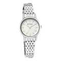 Titan Quartz Analog Silver Dial Metal Strap Watch For Women -2593Sm04. 