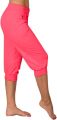 Personality High Waist Capri Sweatpants for Women Polyester Yoga Workout Gym Pocket Drawstring Slim Fit Cropped Joggers With Pocket. 