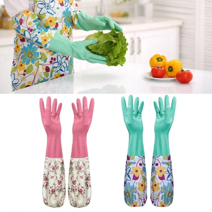 3%20Pair%20Household%20Latex%20Cleaning%20Gloves%20Apron,%20Dish%20Washing%20Gardening%20Laundry%20Kitchen%20Rubber%20Long%20Gloves%20Without%20Fluff%20Inside%20Single%20-%20Image%204