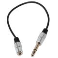1/4 inch to 3.5mm Stereo Adapter Cable 6.35mm Male to 3.5mm Female Quarter Inch Headphone Jack Converter AUX Connector Cable. 