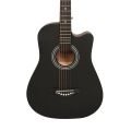 Medellin 38” Acoustic Guitar Matt finish with Bag , strap, string and picks (Black). 