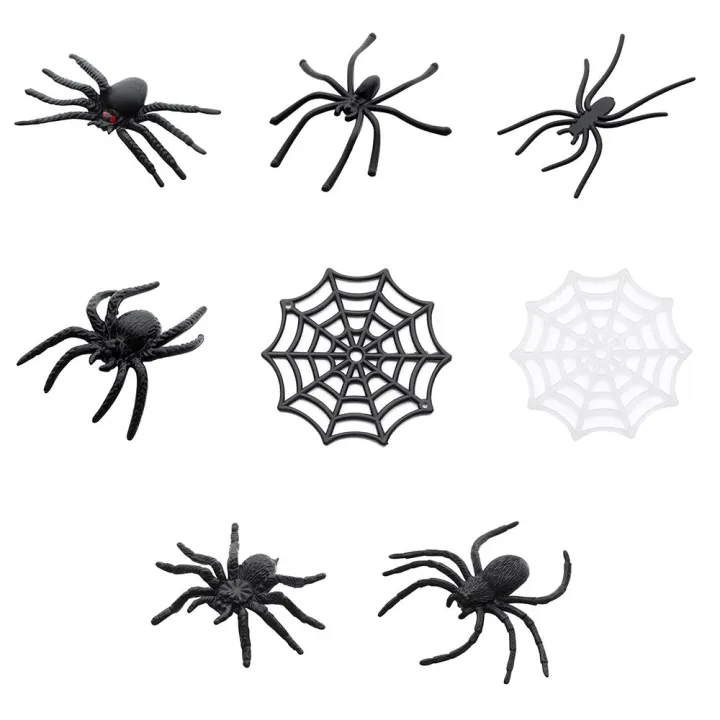 20Pcs/Pack%20Party%20Supplies%20Spider%20Web%20Halloween%20Plastic%20Fake%20Spider%20Prank%20Toys%20Haunted%20House%20Prop%20Decorative%20Spiders%20-%20Image%205