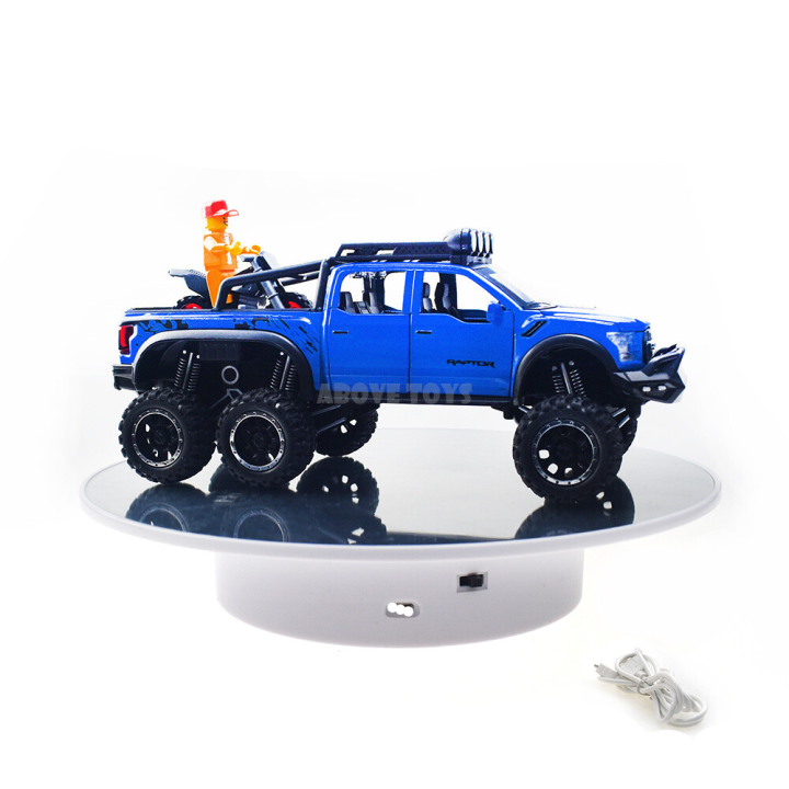Motorised Rotating Display Stand, 20 cm Diameter, Electric mirror Rotating Turntable Adjustable Display Stand for Photo Products