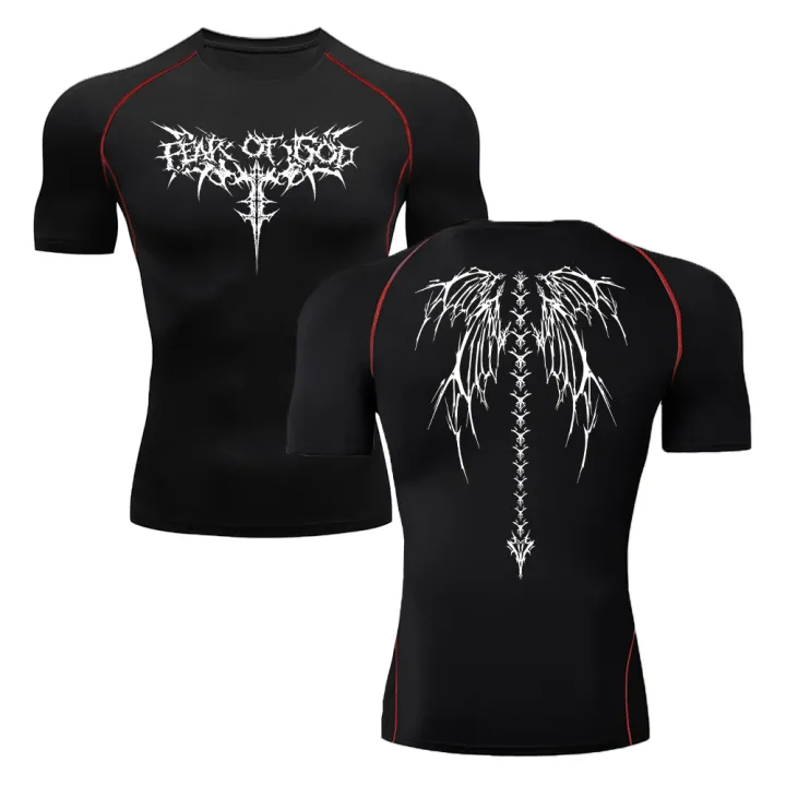 HOT%20Printed%20Compression%20Shirt%20For%20Men%20Short%20Sleeves%20Gym%20Rash%20Guard%20Jogging%20Fitness%20Muscle%20Wear%20Shirt%20Athletic%20Clothes%20Tops%20Summer%20-%20Image%202