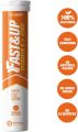 Fast&Up Charge with Natural Vitamin C and Zinc for Immunity - 20 Effervescent Tablets - Orange Flavour. 