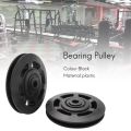 8Pcs Black Bearing Pulley Wheel Cable Gym Equipment Part Wearproof. 
