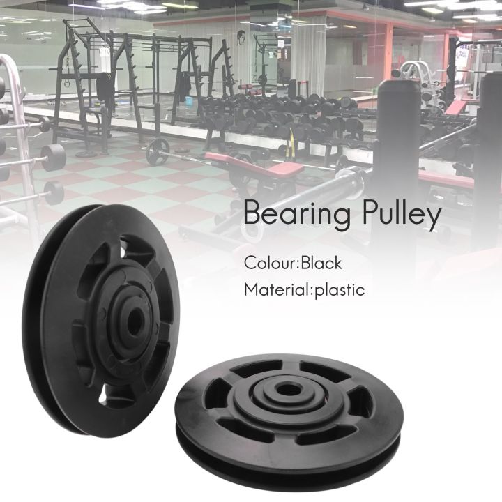 8Pcs%20Black%20Bearing%20Pulley%20Wheel%20Cable%20Gym%20Equipment%20Part%20Wearproof%20-%20Image%205