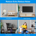 12 Pack Sound Proof Foam Panels 12x12x0.4 Inch, Self Adhesive Acoustic Wall Panels,for Acoustic Treatment Silver Gray. 