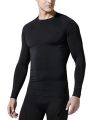 Black Sport Inner Compression Round Neck T-Shirt Inner Men Compression ( Black Full Sleeve). 