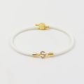 2025 New Bracelet Fashion Brass Options Black Pincl Bracelet Obega Old Color Initials CZ White Rope Cap Girl Fashion. 