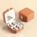 Multicolor Jewellery Storage Box Leather Flip-Top Jewellery Storage Box Portable Mini Jewellery Box. 