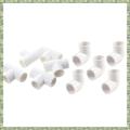 Sptrry20Mm Pvc Tee 3 Way Water Pipe Tube Adapter Connectors White 5 Pcs & Dia 90 Angle Degree Elbow Connector 5 Pcs. 