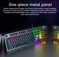 AULA F3018 Dual Touch Switch Mechanical Gaming Keyboard 104 Keys Anti-ghosting metal panel LED Backlit keyboard Keyboard for Computer Gamer. 