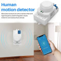 5.8GHz HF System LED Microwave 360 Degree Motion Sensor Light Switch Body Motion Detector,White. 