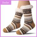 Ziwelan Slipper Socks with Extra Soft Lining Cozy Winter Slipper Socks with Non-slip Grips for Men Women Ultra Thick Cashmere Warm Fuzzy Home Socks Silicone Grip Slipper Socks for Women. 