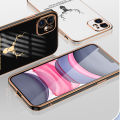 Hontinga for Infinix GT 10 Pro Back Cover Luxury 6D Plating Lucky Deer Soft Silicone Phone Case. 