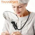 Portable Reading 3X/10X Magnifying Glass Neck Hanging Durable Hands Free Magnifier High Definition Large Adjustable Magnifier Gifts for Elderly. 