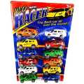 Pack Of 12 Cars Multicolored Wild Wade Racer Car Set For Kids. 