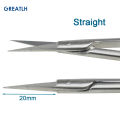 NEW 【Innovative design】10cm Two Types Stainless Steel Cut Tissue Scissors Curved Straight Surgical Scissors Black Handle Autoclavable. 