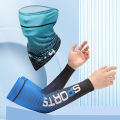 New Ice Silk Sleeve Sunscreen Cuff UV Sun Protection Arm Sleeves Anti-Slip Men Women Long Gloves Outdoor Cool Sport Cycling Encounter. 