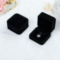 Pendant Necklace Box Classic Jewelry Gift Boxes for Wedding Christmas Thanksgiving Birthday Gift Displays Showcase Gift for Women Velvet. 