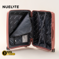 NUELITE NARITA 24-Inch Check-In Luggage | 8 Wheel Spinner Trolley Bag | Anti-Theft Zipper Integrated Lock Extra Security | Hard Shell Suitcase. 