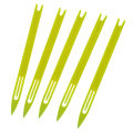 5 Pcs Yellow Plastic Fishing Net Repair Netting Needle Shuttles. 
