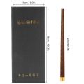 5 Pair Elegant Wooden Portable Chopsticks Paint Free Wax Free Wooden Chopstick Smooth Copper Inlaid Head Dining Chopsticks Hotel. 