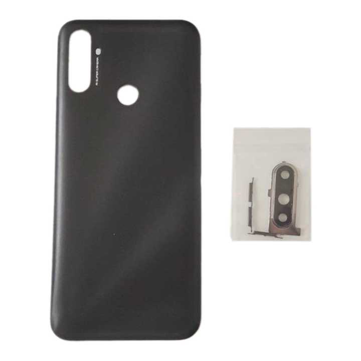 For Realme C3 RMX2020 Back Cover Battery Door Rear Case Panel Back Housing With Camera Lens and Frame Side Key Button