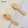 Wenefang Personalised Hair Brush Custom Engraved Bamboo Wood Brush Anti Static Comb Gift for Girls Gifts for Kids Baby Shower Gift. 