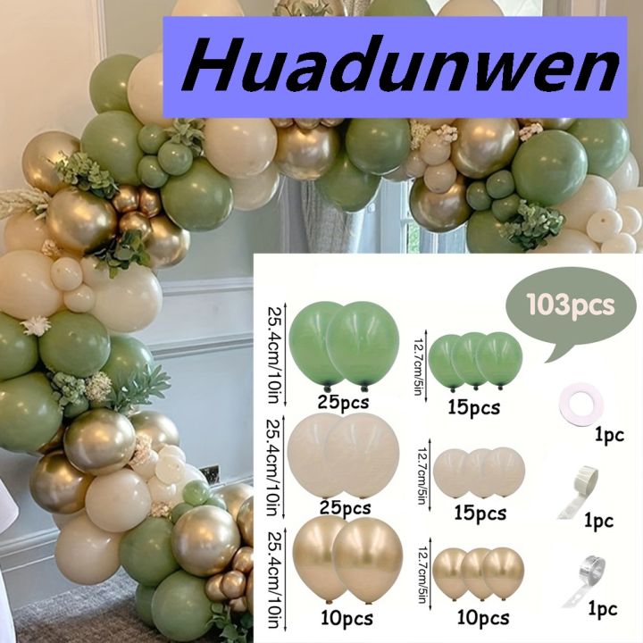 Huadunwen%20103PCS%20Retro%20Green%20White%20Balloon%20Garland%20Beige%20Sand%20Balloons%20Arch%20Hot%20Selling%20Kit%20Birthday%20Party%20Wedding%20Valentine's%20Day%20Backdrop%20Decoration%20-%20Image%203