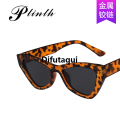 Difutagui [ New ] Sunglasses 2021 Korean Style Trendy Cat Eye Women's Affordable Hip Hop Sunglasses in Hong Kong Style Glasses Street Shot. 