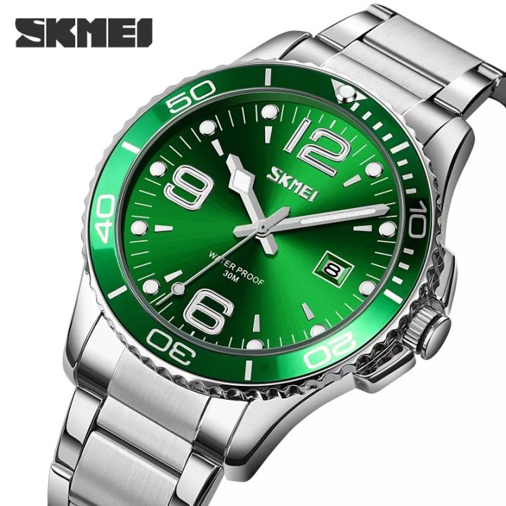 Skmei 9278 Quartz Watches Luxury Waterproof Watches Date And Time Men Stainless Steel Wristwatches