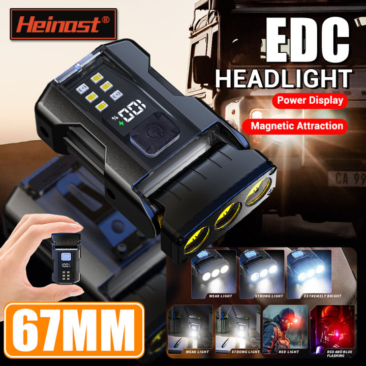 Portable Portable LED Flashlight Built-in Battery Type-c Rechargeable Flash Light Outdoor Waterproof Maintenance Magnetic Work Light