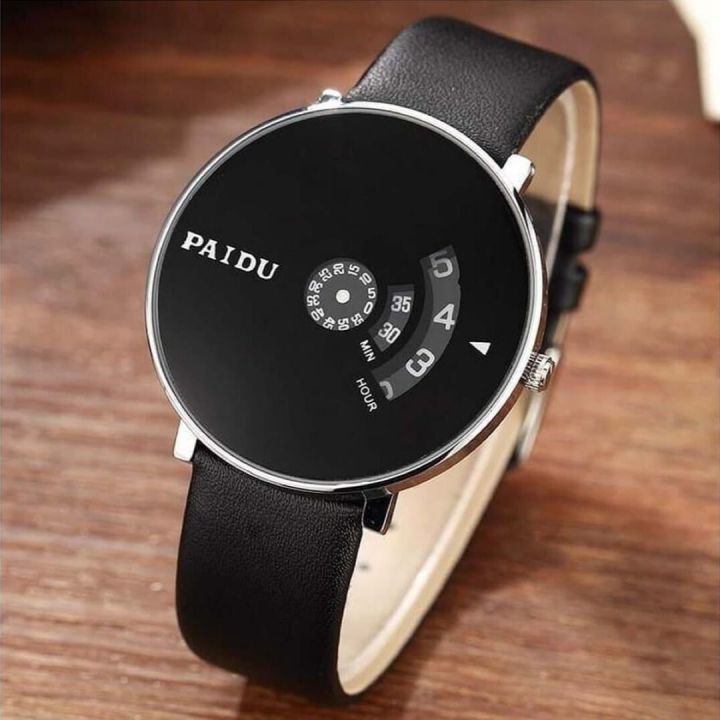 Paidu Unique Turntable Dial Sports Creative Casual Trending Watch - Unisex