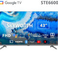 SKYWORTH TV 43STE6600 FHD Google TV Smart Television - 43" (43 INCH). 