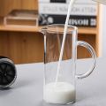 OUMERY Milk Bubbling Machine Manual Milk Frother Pot Coffee Milk Bubbling Cup Portable Household Milk Bubbler A. 