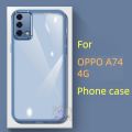 【Public】For OPPO A74 4G Phone case transparent Lens protector Full-coverage Gift Novel Anti-fingerprint Protective Case. 