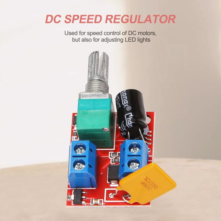 JAERBEE%20Mini%20DC%20Motor%20PWM%20Speed%20Controller%203V%206V%2012V%2024V%2035VDC%2090W%205a%20DC%20Motor%20Speed%20Control%20Switch%20LED%20Dimmer%20-%20Image%203