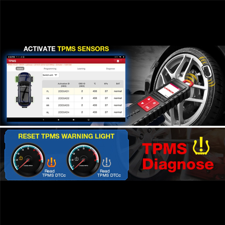 LAUNCH%20Professional%20Tire%20Pressure%20Monitoring%20with%20X431%20I-TPMS%20Diagnostic%20and%20Programming%20Device%20-%20Image%204
