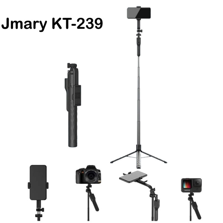 JMARY%20KT-239%20Telescopic%20Selfie%20Stick%20Tripod%20For%20Smartphone%20&%20Camera%20-%20Image%204