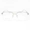 Silver Square Shape Metal Frame Blue Cut Blue Glass For Men. 