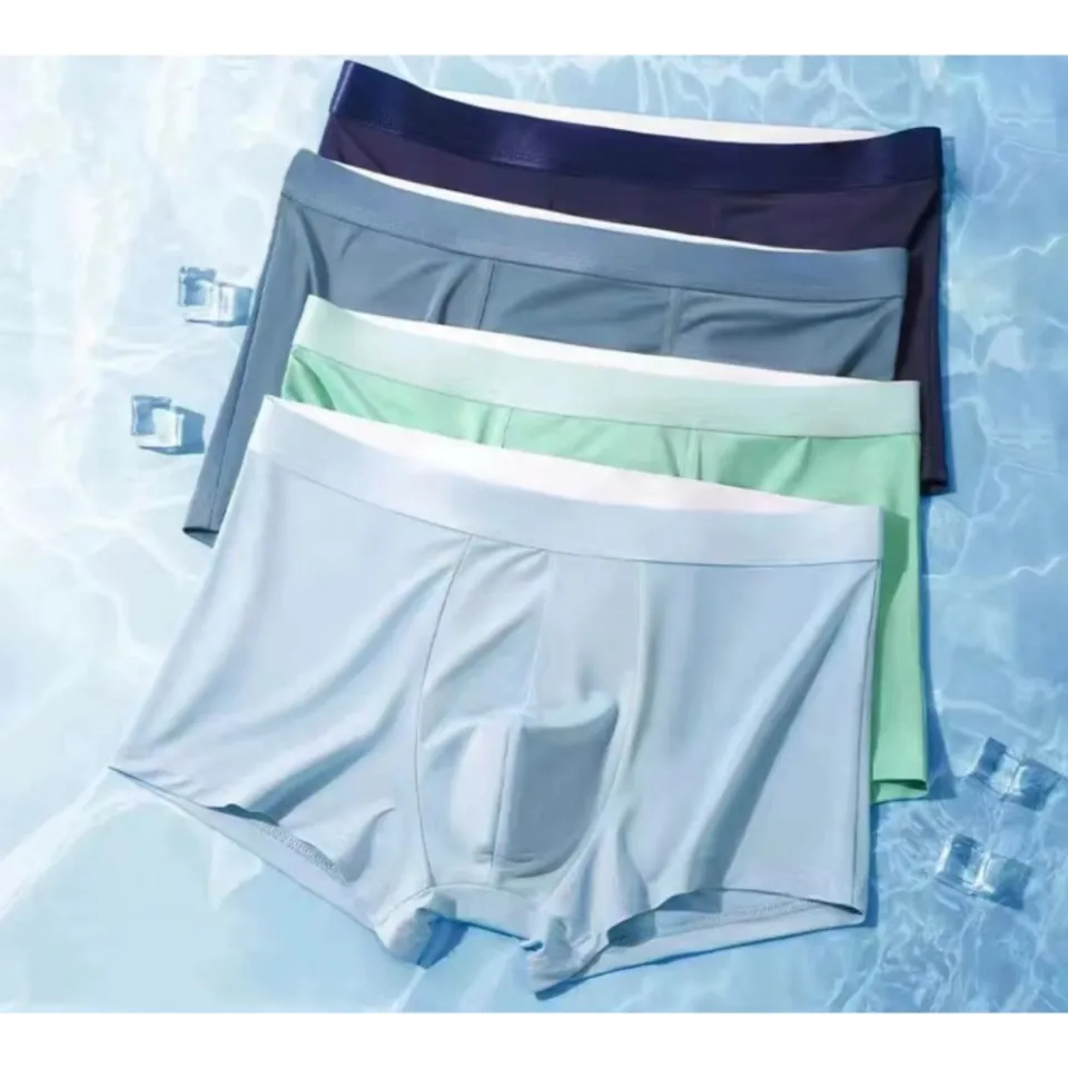 Mens ice silk seamless underwear online