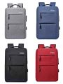 Slim Laptop Backpack With USB Charging Port Bag for Men and Women. 