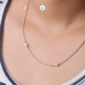 Sazuna Jewellers Pure Silver Chain With Ear Top Fresh Water Pearls Moti For Women - 1 Set | Silver Jewellery For Women. 