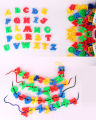 ABC Plastic Toy Baby Letter Beads Shape DIY Threading Educational Blocks. 