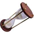 5 Minutes Handicraft CH with Device Wooden and Brass Sand Timer Hour Glass Sandglass Clock Ideal. 