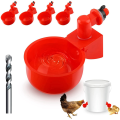 Chicken Water Cups Chicken Water Feeder Automatic Poultry Water Kit for Ducks,Birds,. 