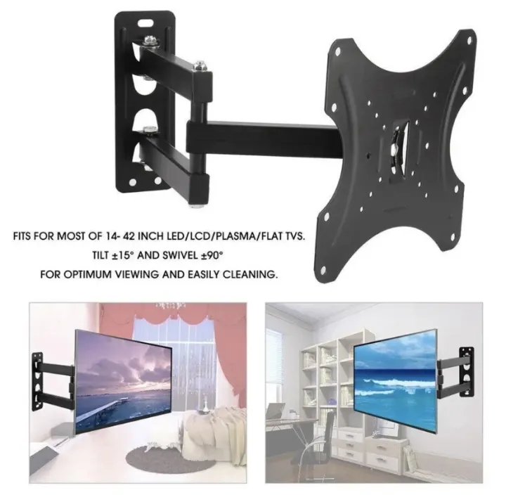 14%20-%2042%20inch%20Universal%20LCD%20LED%20TV%20Fix%20Wall%20Bracket%20Wall%20Mount%20Stand%20Slim%20-%20Movable%20180%20Degree%20-%20Image%204