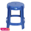 Bagmati Plastic Round Stool Set Of 4. 